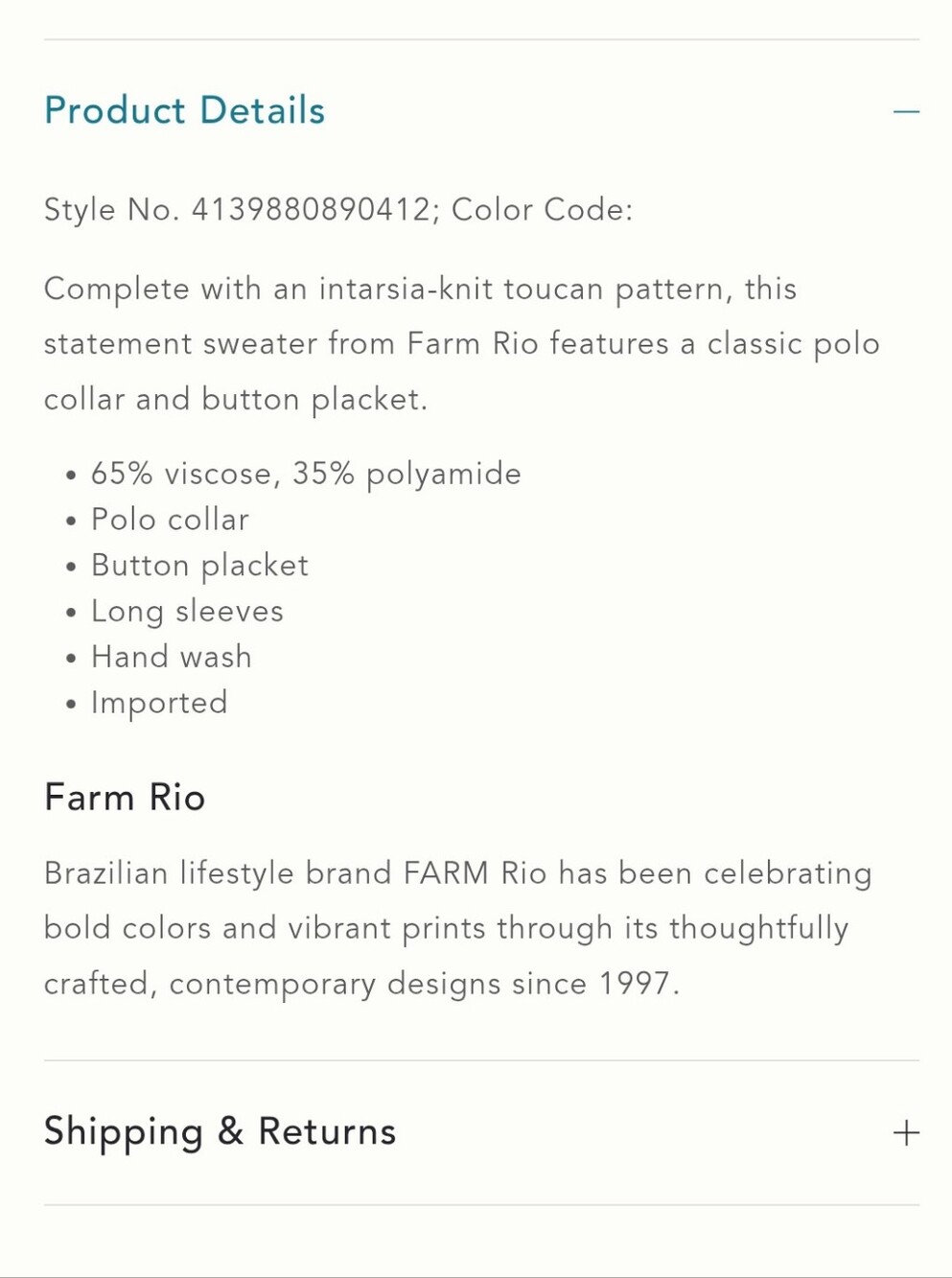 Farm Rio Sweater - Picture 9 of 10